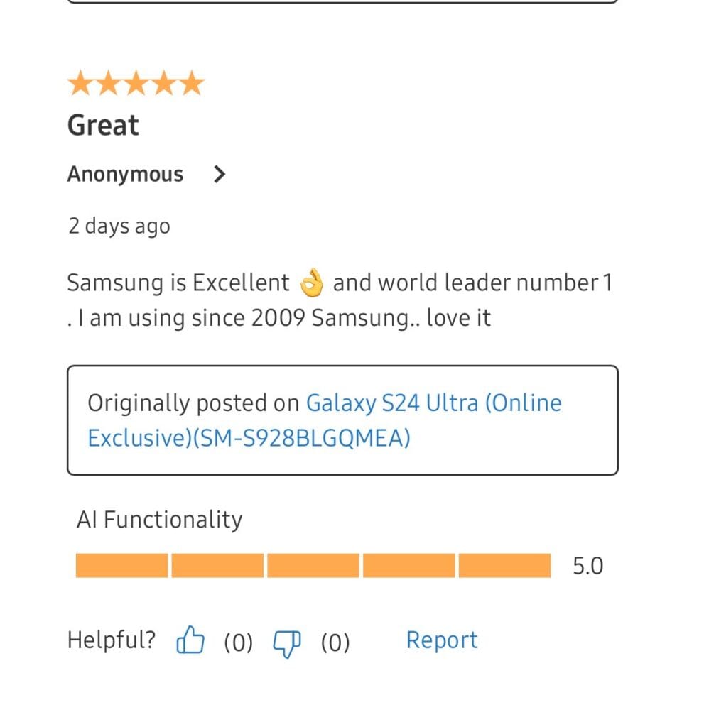 Samsung Galaxy S24 reviews