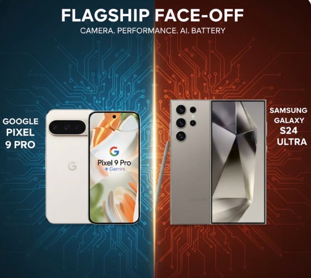 Google Pixel 9 Pro vs Samsung Galaxy S24 Ultra – Full Detailed Comparison 2025