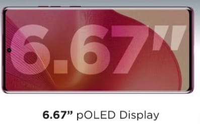 Motorola Edge 50 Fusion display