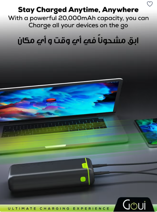 Goui 20000 mAh Kigo Power Bank Portable Charger - Image 2